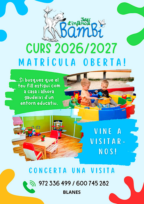 MATRÍCULA OBERTA – CURS 2026/2027
